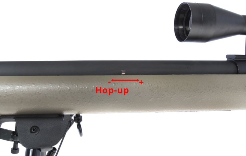 M24 Socom TAN, kétlábú állvány, távcső, Snow Wolf, SW-04T ++