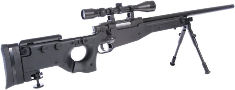 L96-08D, black, bipod, scope, Upgrade version, Well, MB08D
