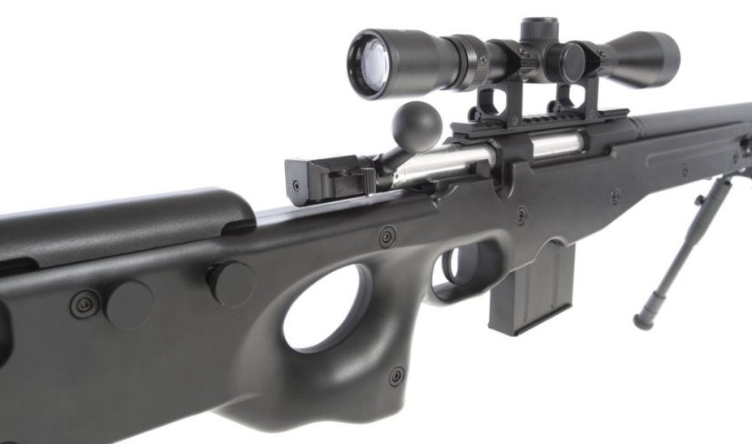L96 AWS, black, bipod, scope, Upgrade version, Well, MB4401D