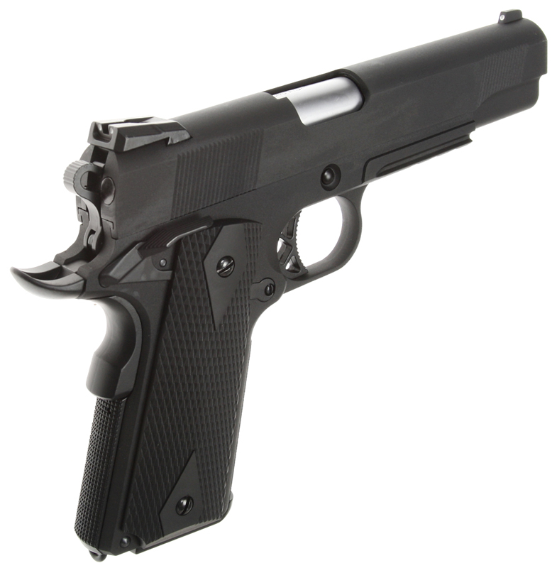 Colt M1911, noir, RIS, GBB, WE