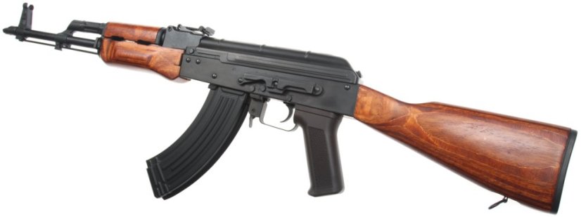 AKM, totalmente de acero, madera auténtica, Cyma Platinum, CM.056M