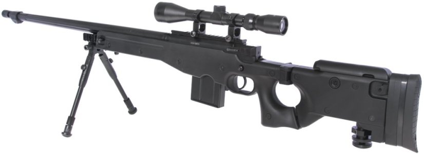 L96 AWS3, black, bipod, scope, Upgrade version, Well, MB4403D