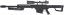 Barrett M82A1 CQB, bipod, scope, Snow Wolf, SW-02