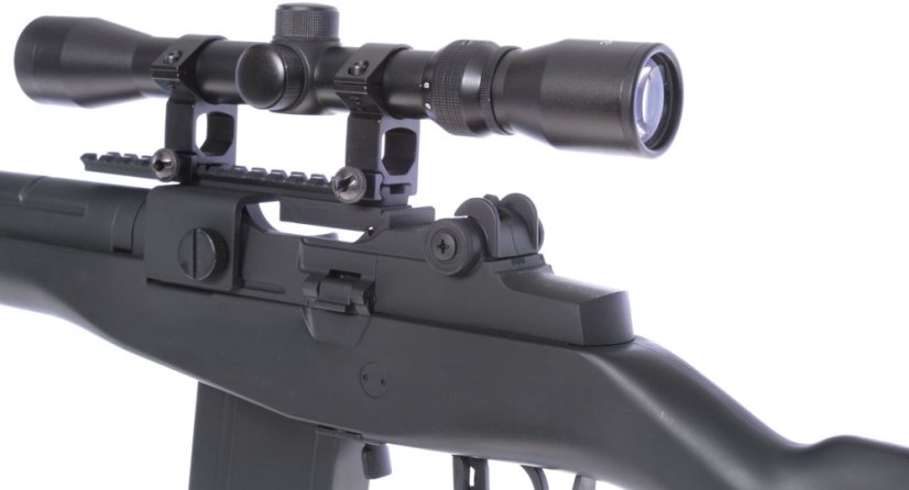 M14, black, bipod, scope, AGM, MP008