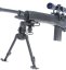 M14, black, bipod, scope, AGM, MP008