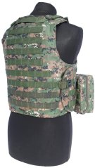 Hevederes mellény MCA, digitális woodland, ACM