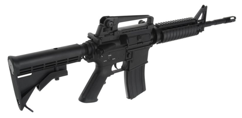 Power Custom M4A1 RIS, akkumulátor csőben, 160 m/s, AirsoftGuns, BY-051, BI-5181M