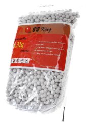 Airsoft BBs, 0.32g, 6mm, 2500rd, BB King