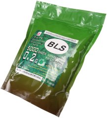 Airsoft BBs, 0.20g, 6mm, 5000rd, BIO, BLS