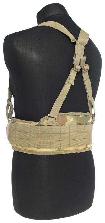 Combat belt with treks, molle, multicam, ACM