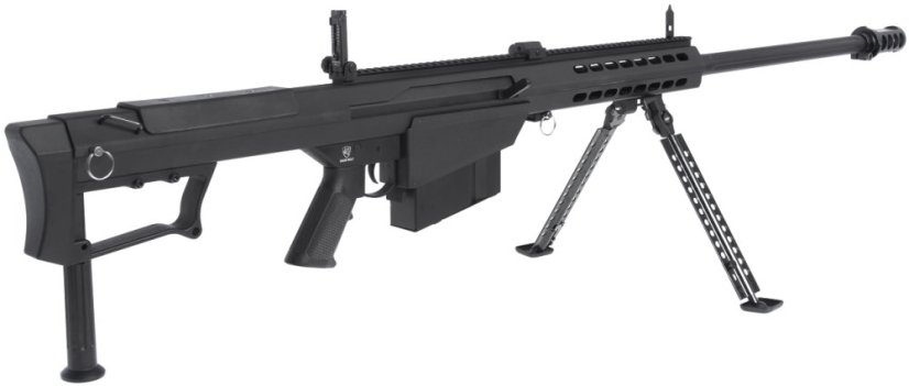 Barrett M107A1, black, bipod, Snow Wolf, SW-013