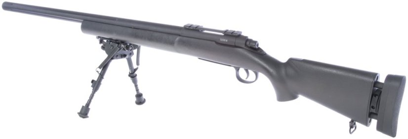M24 Socom fekete, katonai, kétlábú állvány, KH, KH002B