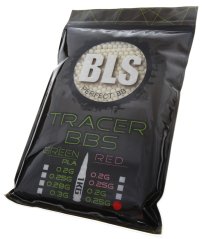 Airsoft BB-k, 0,25 g, 6 mm, nyomjelző fény, 4000 db, BLS