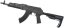 AKM ZH, retractable stock M4, nylon, Black, Cyma Sport, CM.680G