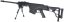 Barrett M98B, fekete, kétlábú állvány, Snow Wolf, SW-016
