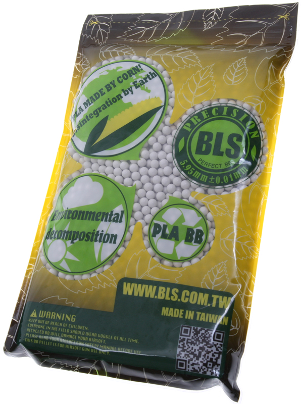 Airsoft BBs, 0.25g, 6mm, 4000rd, 1kg, BIO Perfect, BLS