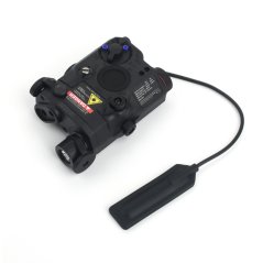 Pudełko AN/PEQ 15, latarka LED, laser, czarne, WADSN
