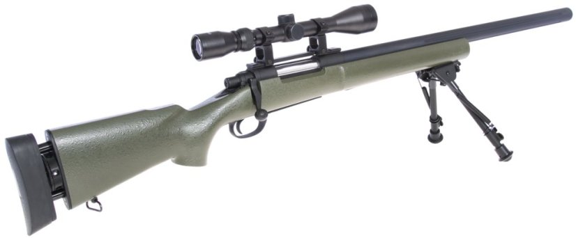 M24 Socom OD, Military, bipod, scope, Snow Wolf, SW-04JG ++