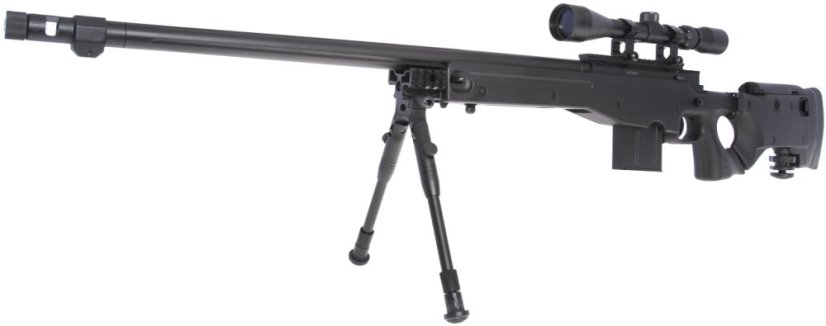 L96 AWS3, black, bipod, scope, Upgrade version, Well, MB4403D