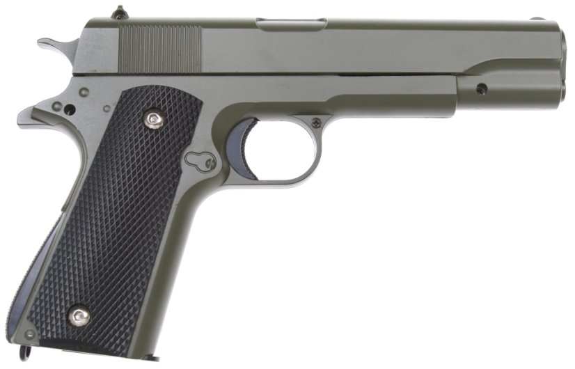 Colt M1911A1, fém, zöld, Galaxy, A&K, G.13G
