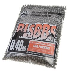 Airsoft BB-k, 0,40 g, 6 mm, szürke, rozsdamentes, 2500 db, BLS
