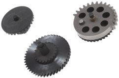 Set of gears, helical teeth, super high torque, Systema