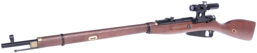 Mosin Nagant, rugós változat, valódi fa, távcső, PPS, S-3