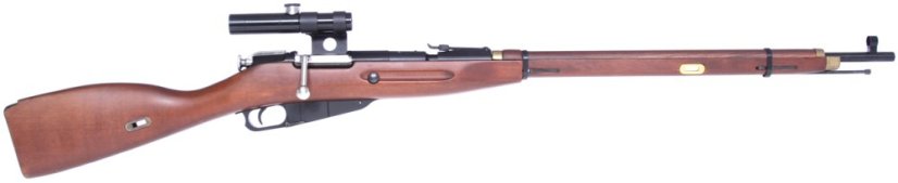 Mosin Nagant, rugós változat, valódi fa, távcső, PPS, S-3