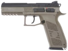CZ P-09, GBB, corredera metálica, FDE, estuche, ASG