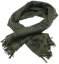 Foulard shemag, 110 x 110, vert, noir, ACM