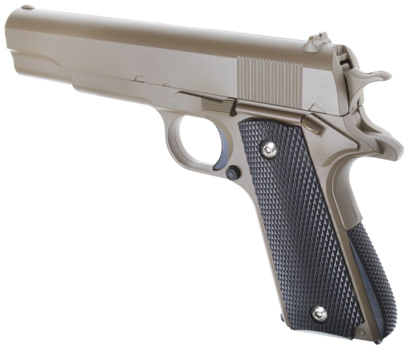 Colt M1911A1, fém, sivatagi, Galaxy, A&K, G.13D