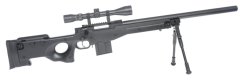 L96 AWS, black, bipod, scope, Upgrade version, Well, MB4401D