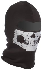Balaclava Ghost, egy lyuk, fényvisszaverő faceskull, fekete, ACM