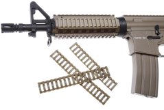 Sínborító készlet, alacsony profilú, 4 db, TAN, D-Boys