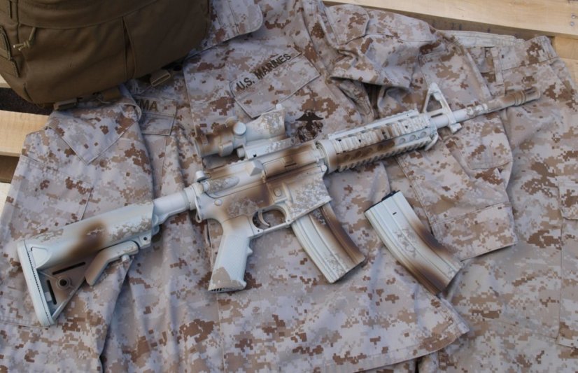 Camo egyedi M4 SOPMOD, 160 m/s, AirsoftGuns, CM.007