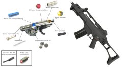 Durable Custom G36C, 130 m/s, AirsoftGuns, CM.011