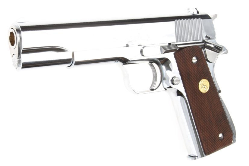 Colt Government Mark IV, Series 70, nickel finish, GBB, Tokyo Marui