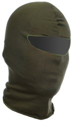 Taktikai balaclava, egy lyuk, pamut, OD, ACM