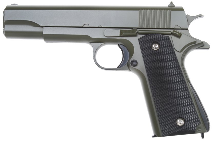 Colt M1911A1, fém, zöld, Galaxy, A&K, G.13G