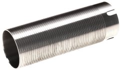 Polished stainless steel cylinder AK, ribbed, O slot, SHS