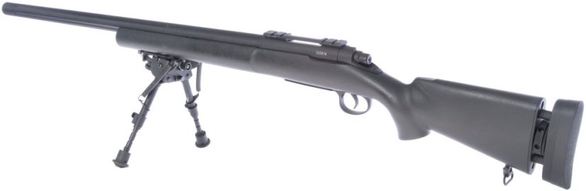 M24 Socom fekete, katonai, kétlábú állvány, KH, KH002B