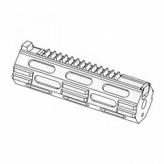 Tłok CNC, 16 stalowych zębów, seria 7075, Retro ARMS