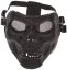 Protective mask, SKULL, small, black, ACM