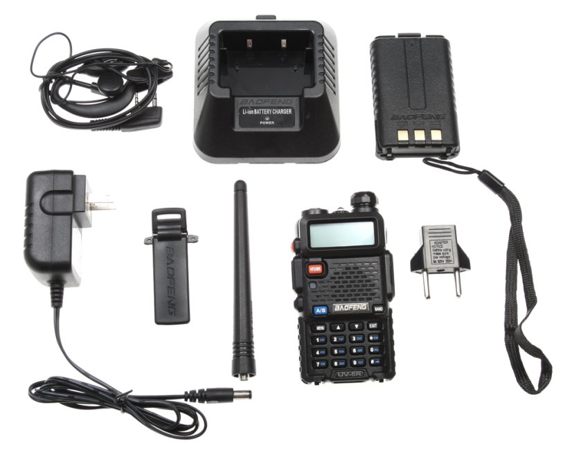 Rádió, PMR, UHF, VHF UV5R, LCD kijelző, kihangosító, Baofeng