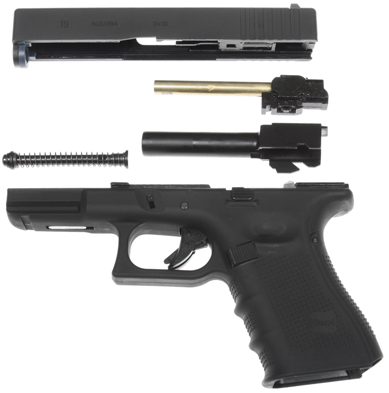 Glock 19, cadre 4e génération, noir, GBB, WE