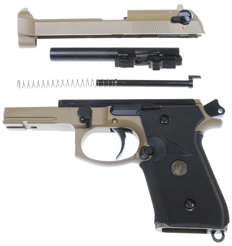 Beretta M9A1, version Navy, Tan, GBB, WE