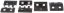 Rails cover set, XTM, black, 8pcs, Magpul PTS