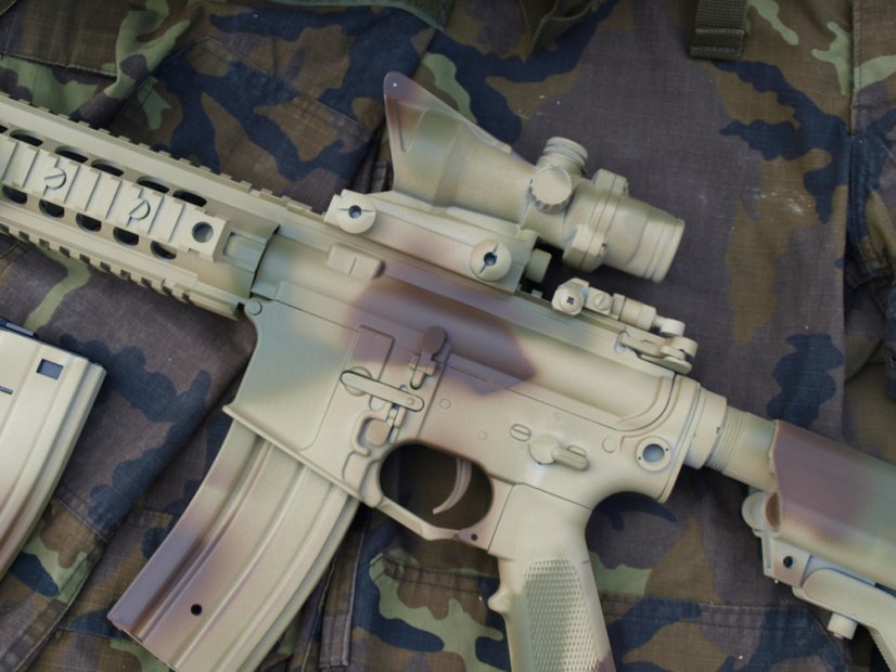 Camo egyedi KAC SR-15, 150 m/s, AirsoftGuns, E&C