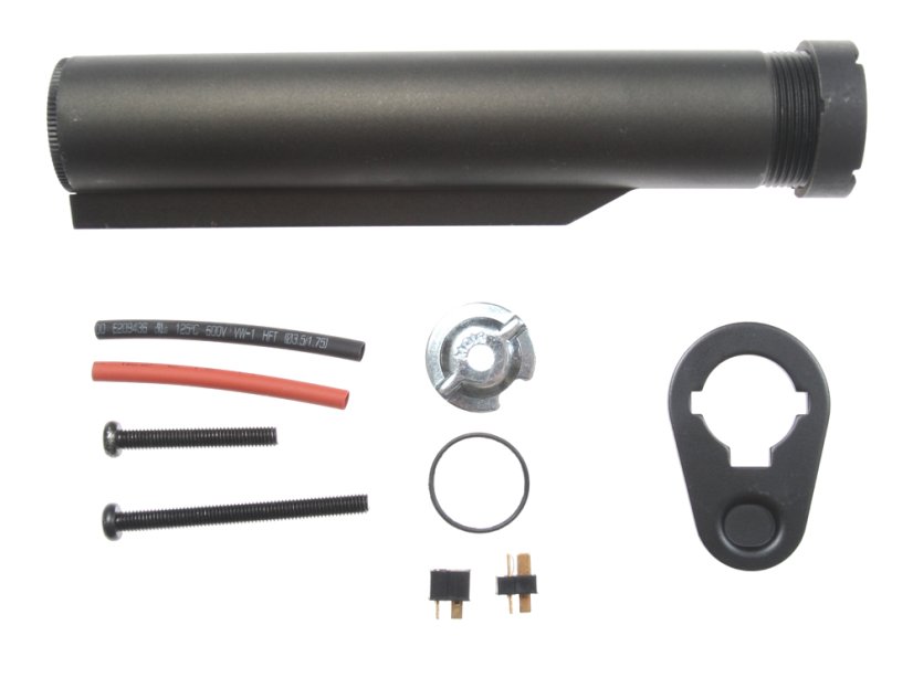 Buffer tube M4 for LiPo battery, Black, Cyma, C.103A
