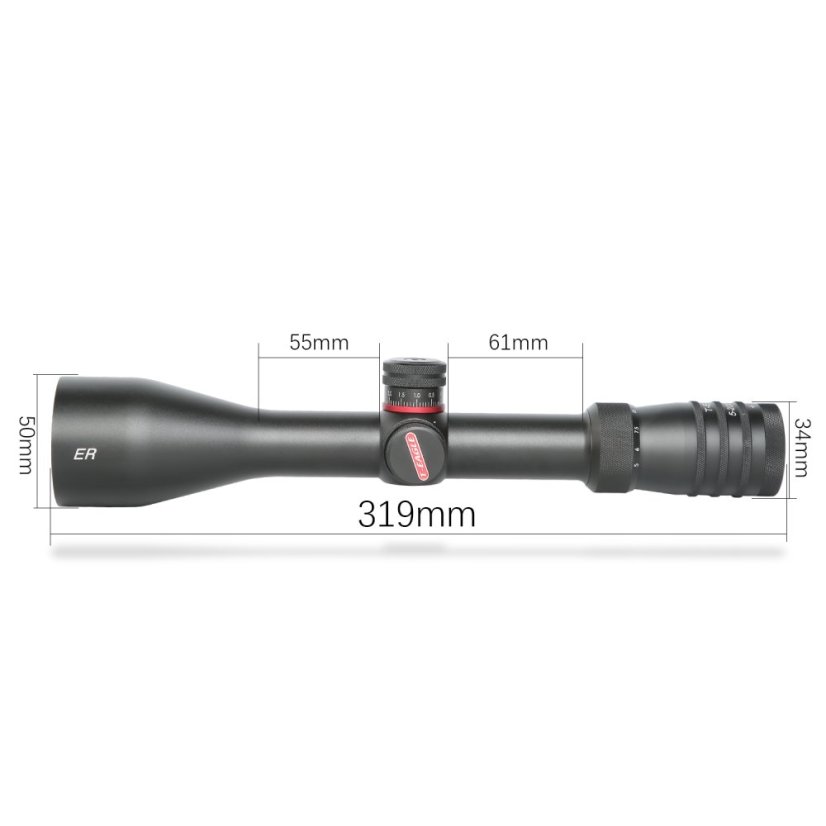 Visor ER 5-20X50SFIR, iluminación, nivel de burbuja interior, negro, T-Eagle